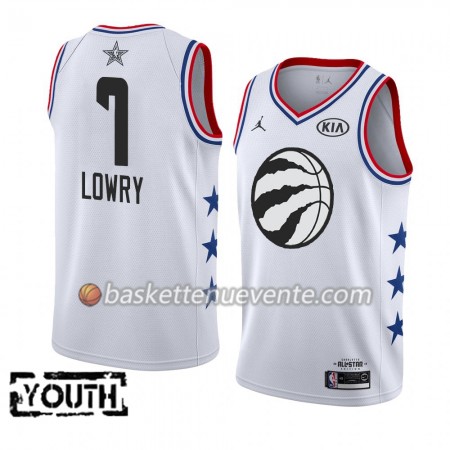 Maillot Basket Toronto Raptors Kyle Lowry 7 2019 All-Star Jordan Brand Blanc Swingman - Enfant